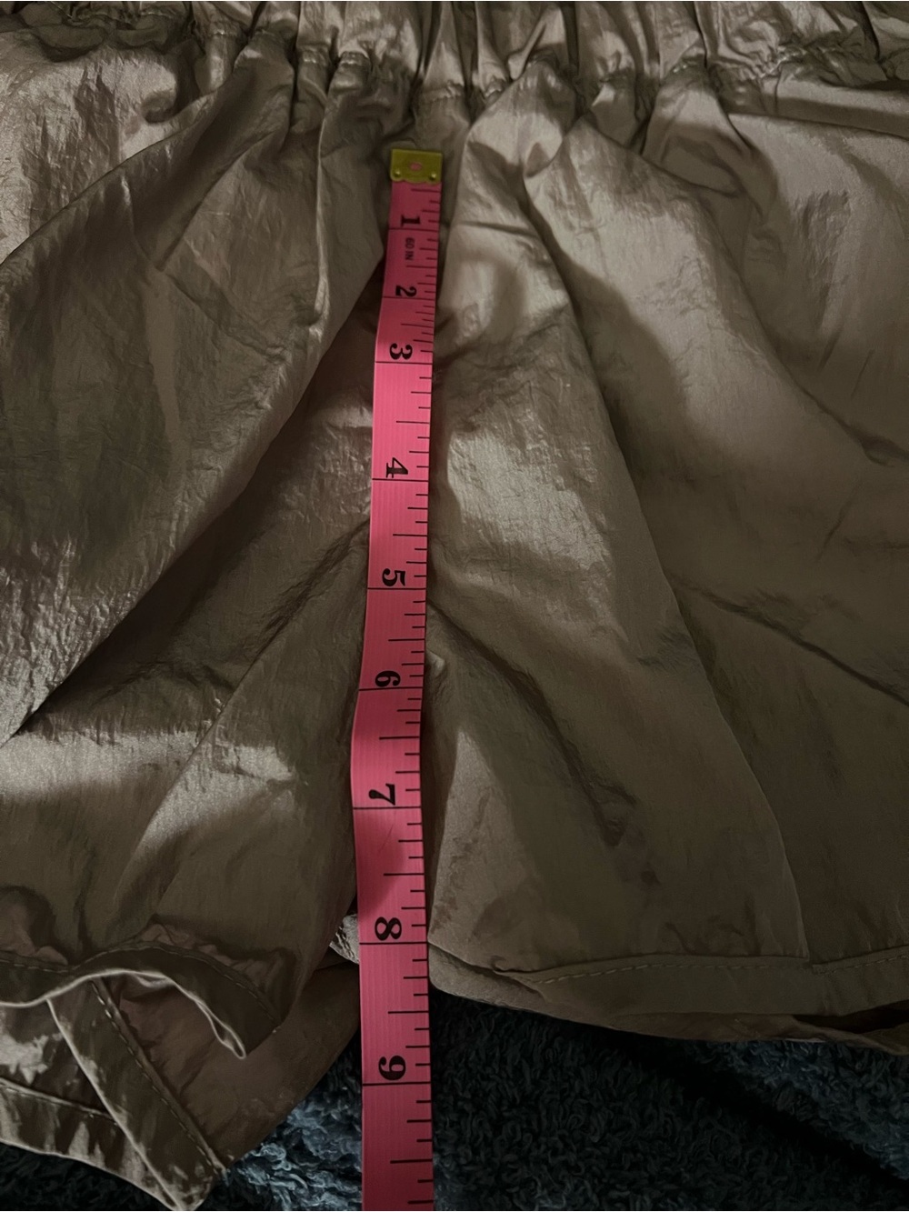 ⭐️LIKE NEW⭐️ FREE PEOPLE MOVEMENT~THE WAY HOME RUN SHORTS”~ Taupe/Rose Gold~M - Picture 11 of 14